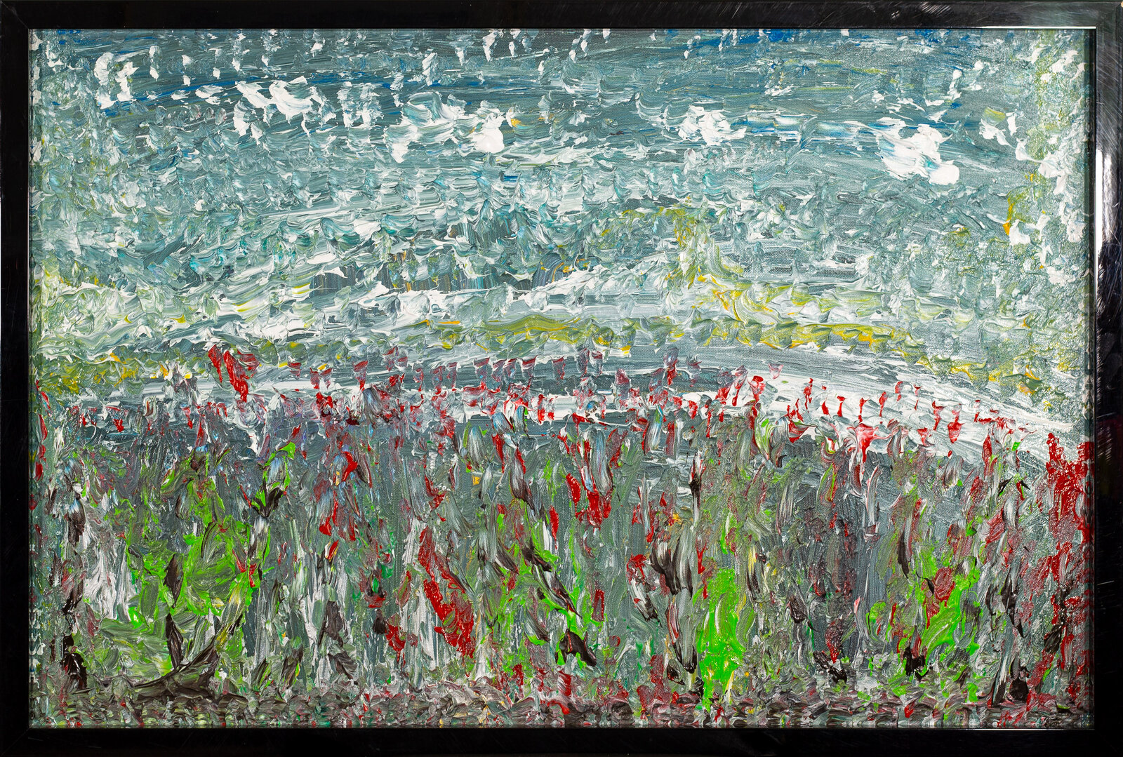 A Quiet World — abstract painting by Juanita Paulino
