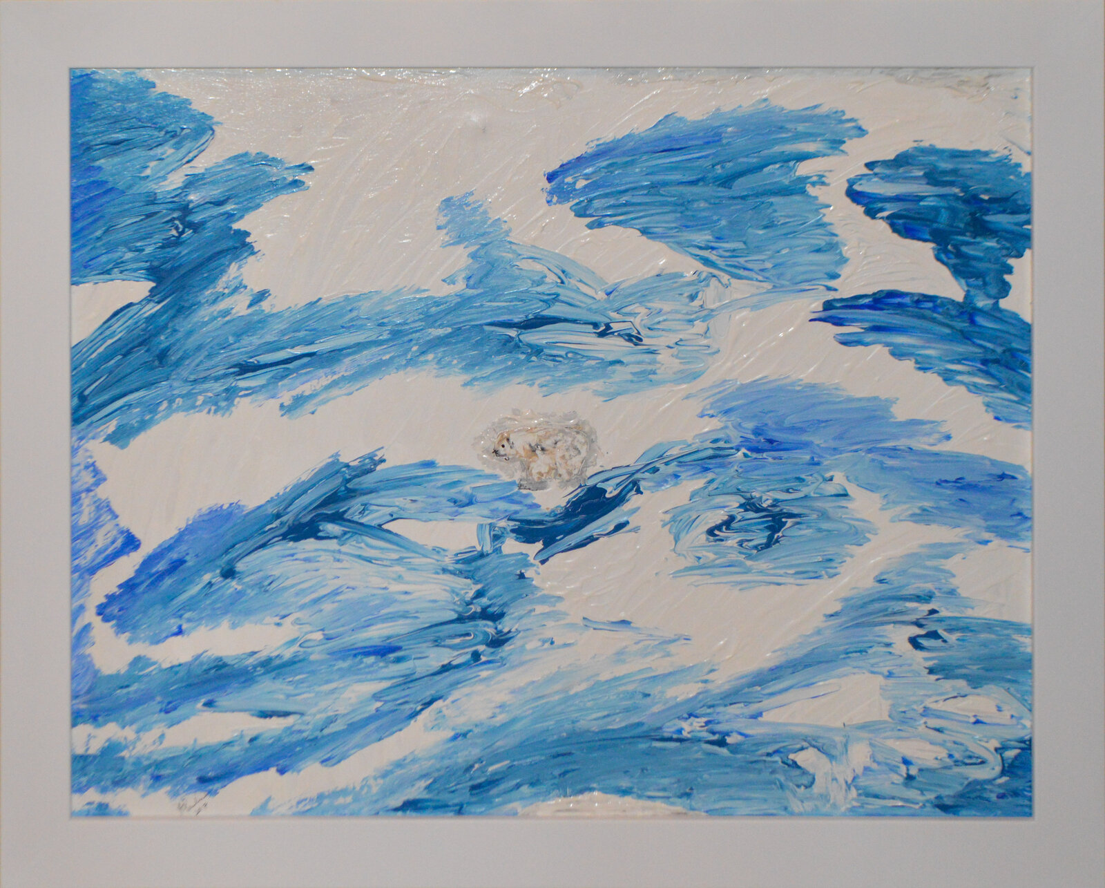 Arctic Freeze — abstract painting by Juanita Paulino