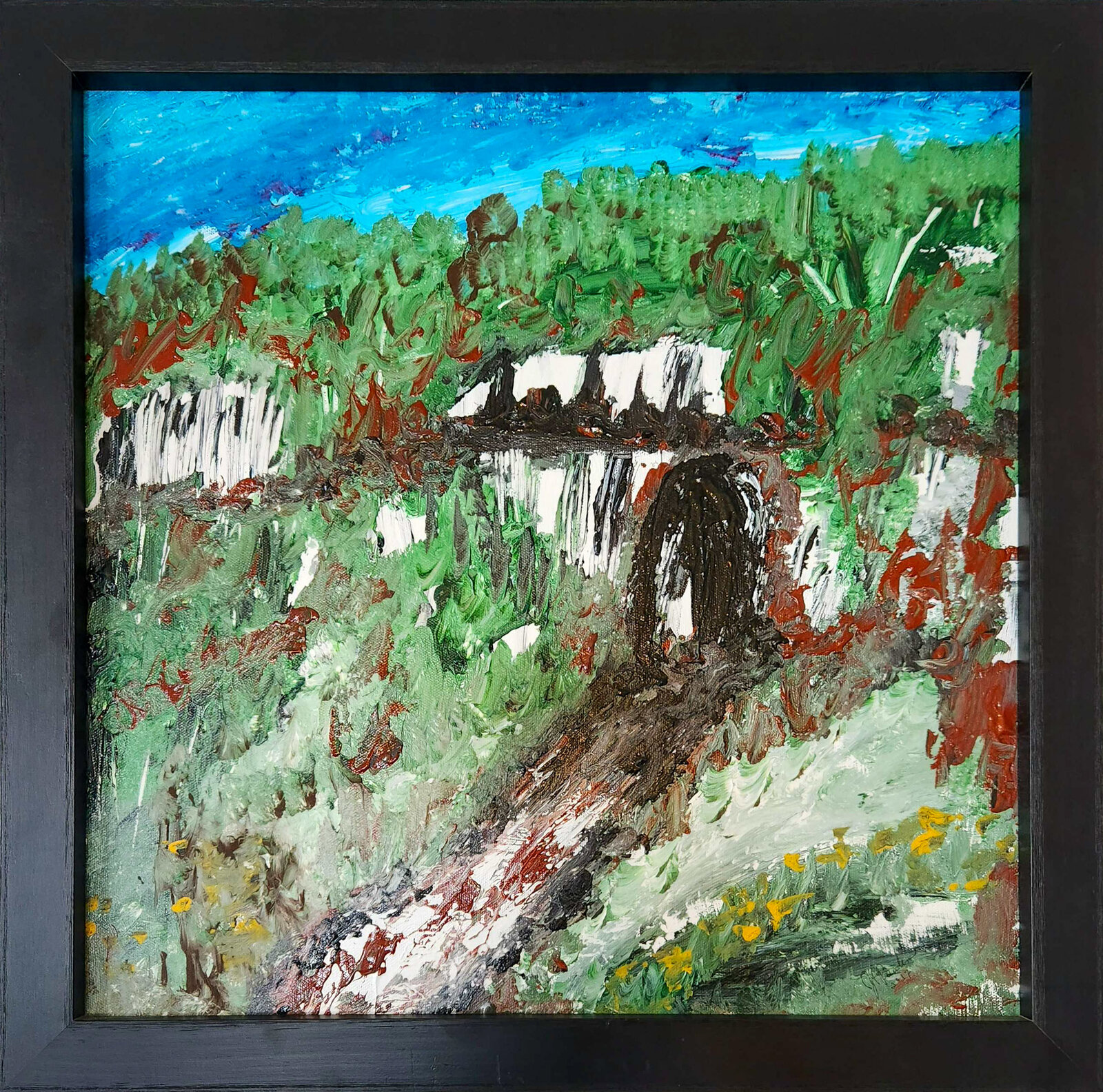 Hallow's End — abstract painting by Juanita Paulino