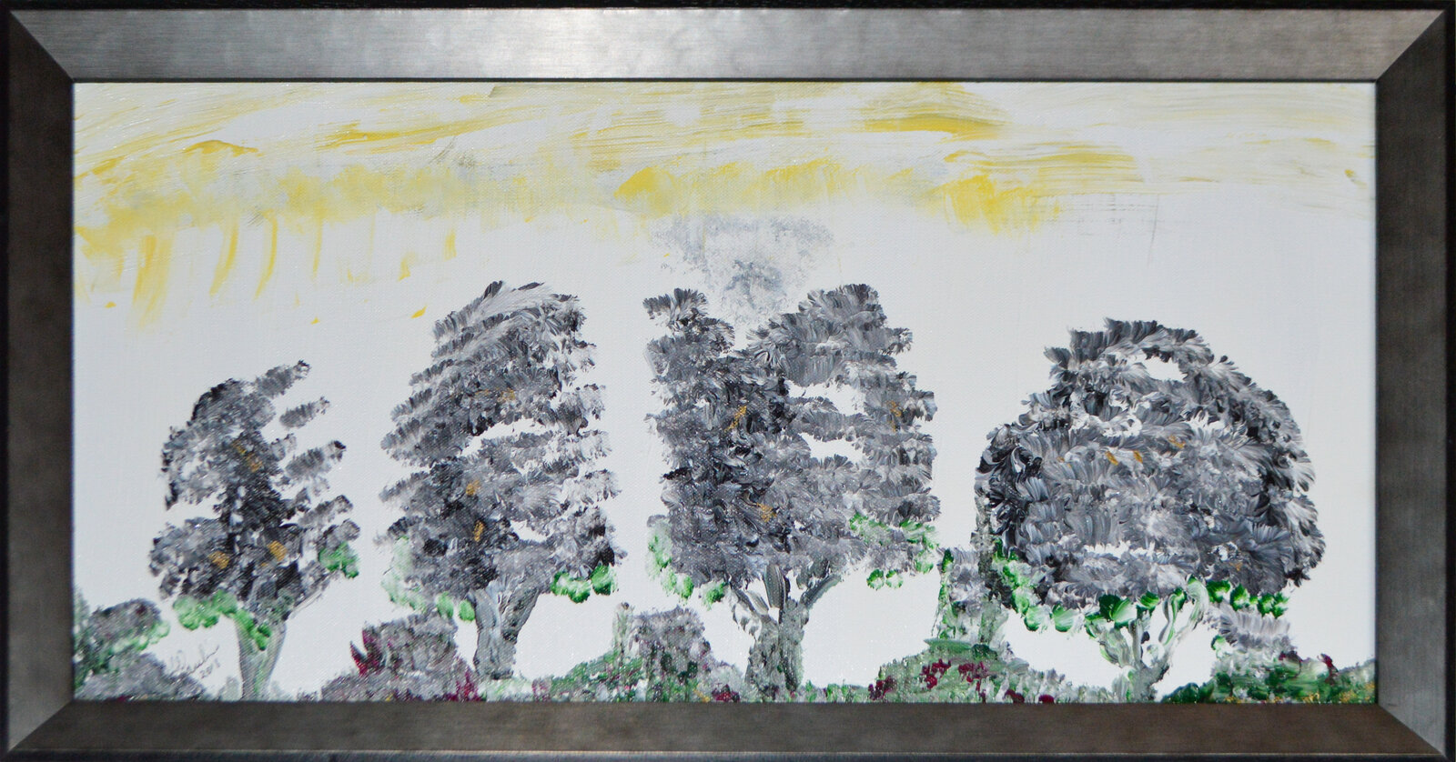 In The Dead of Winter — abstract painting by Juanita Paulino