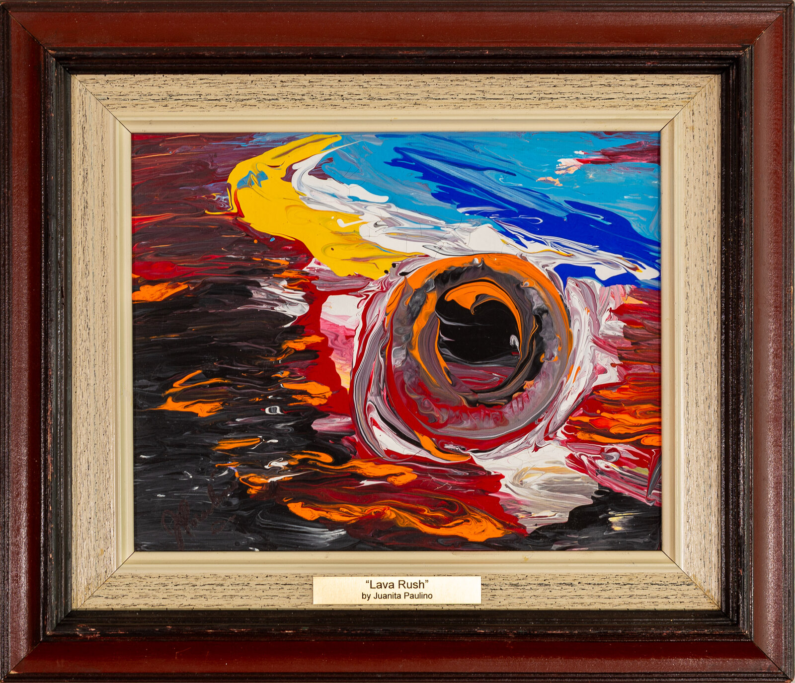 Lava Rush — abstract painting by Juanita Paulino
