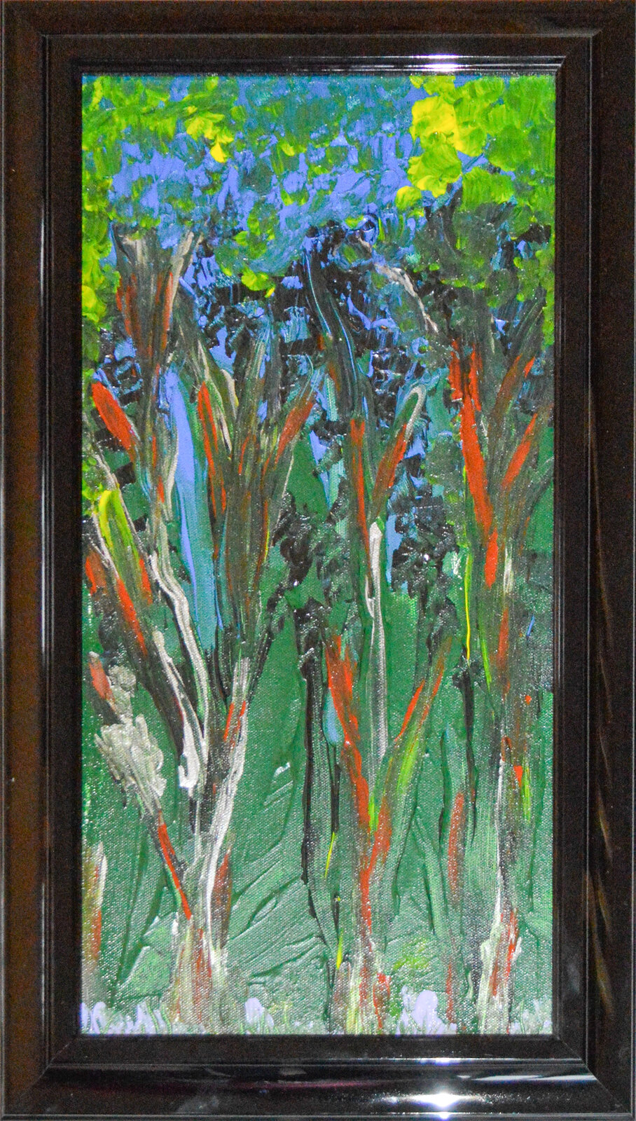 Magical Woodlands — abstract painting by Juanita Paulino