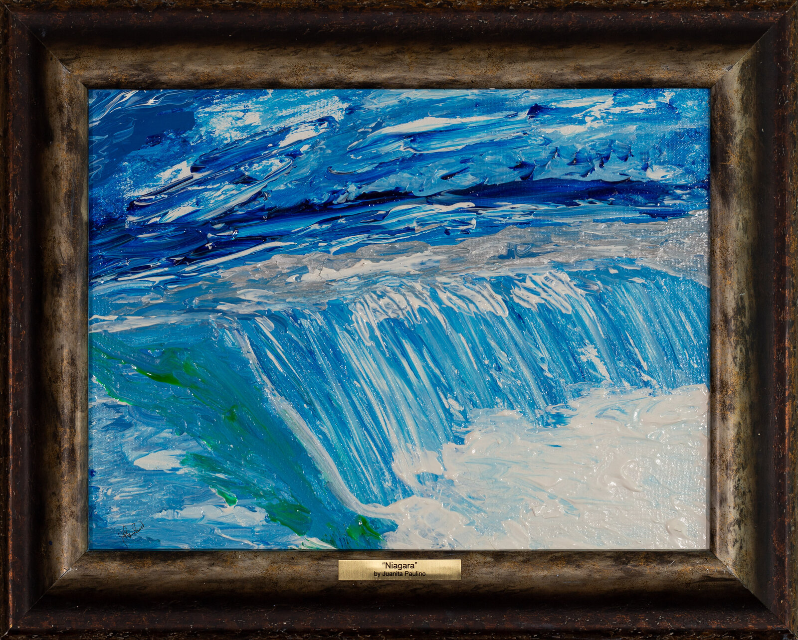 Niagara — abstract painting by Juanita Paulino