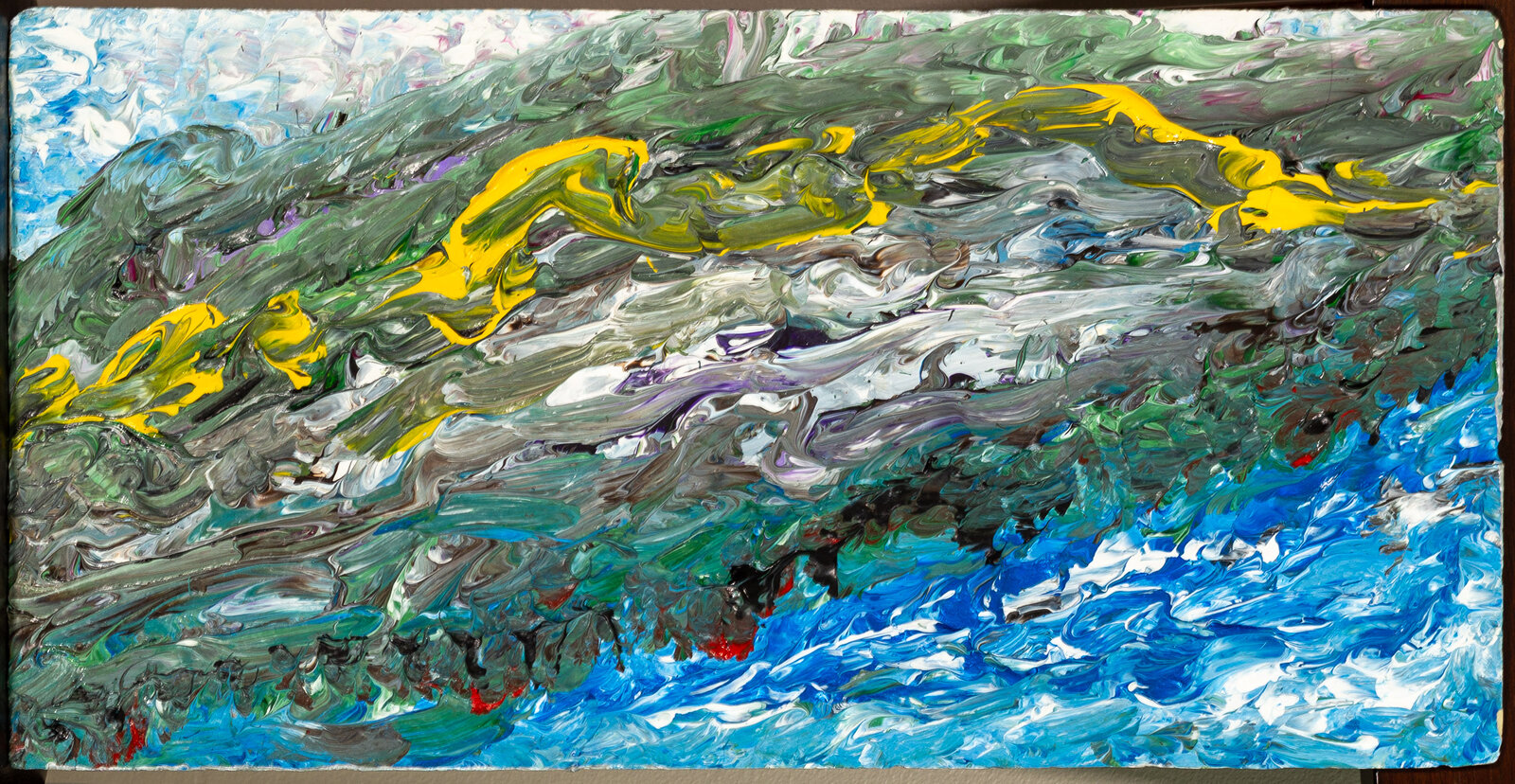 Rugged Terrain — abstract painting by Juanita Paulino