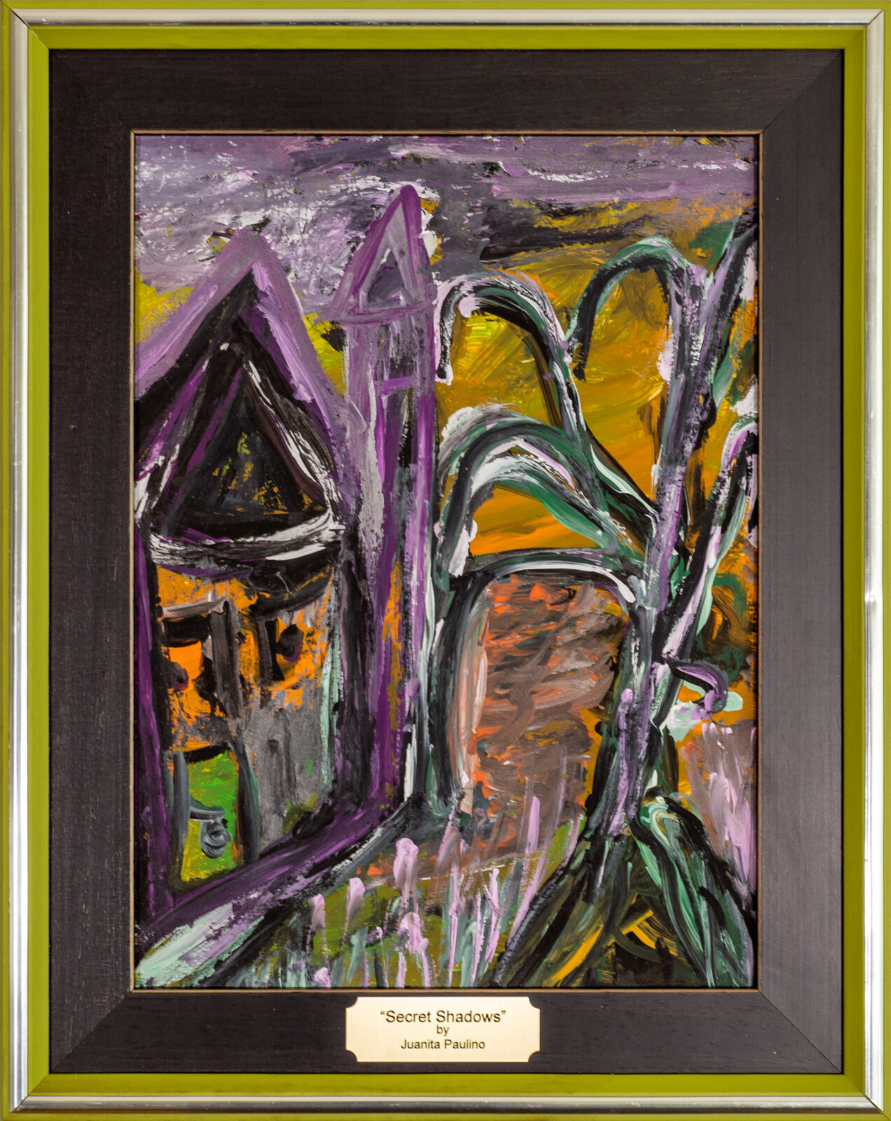 Secret Shadows — abstract painting by Juanita Paulino