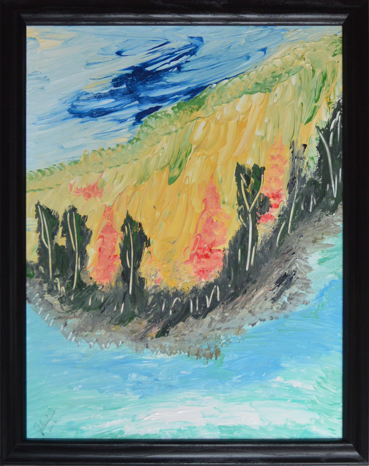 Solitude — abstract painting by Juanita Paulino