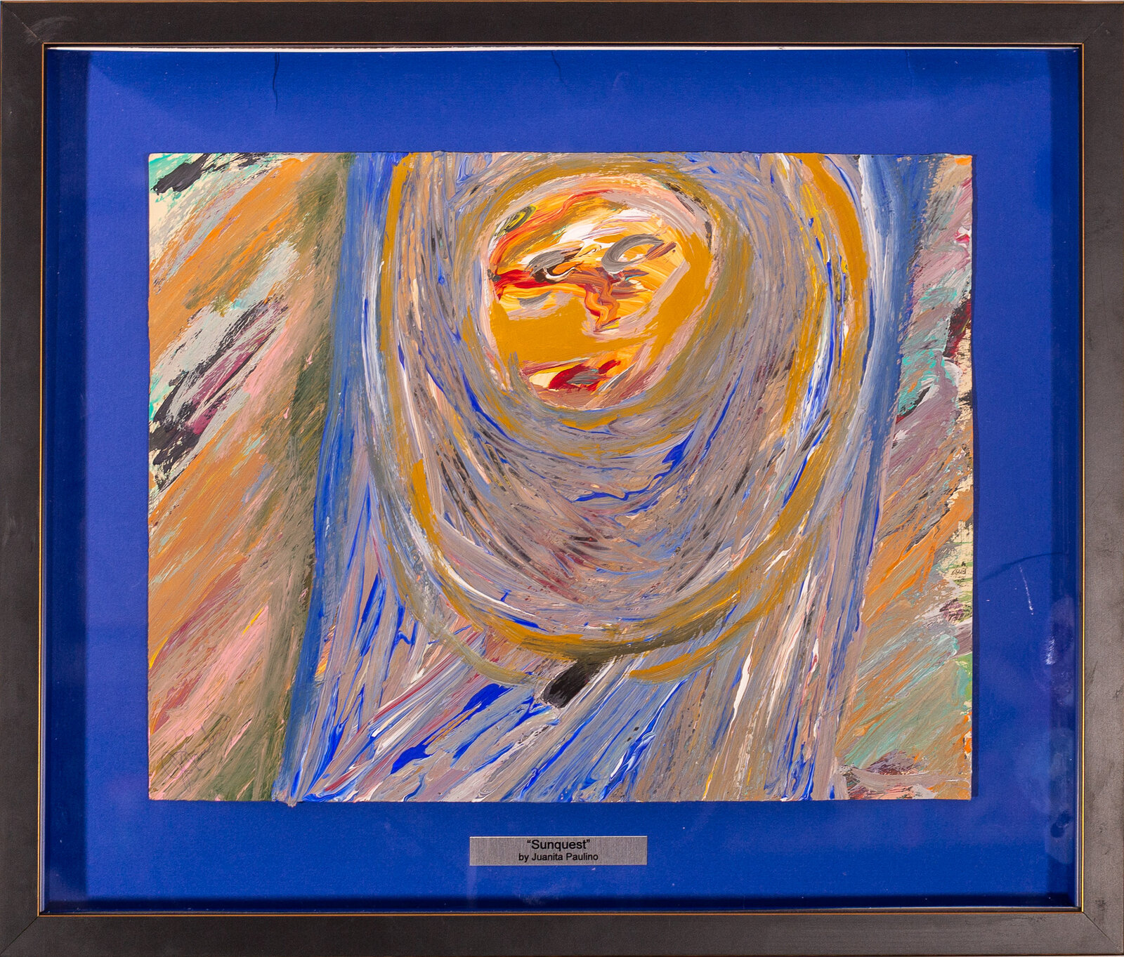 Sunquest — abstract painting by Juanita Paulino