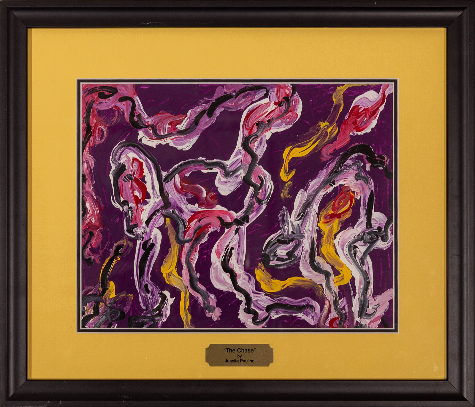 The Chase — abstract painting by Juanita Paulino