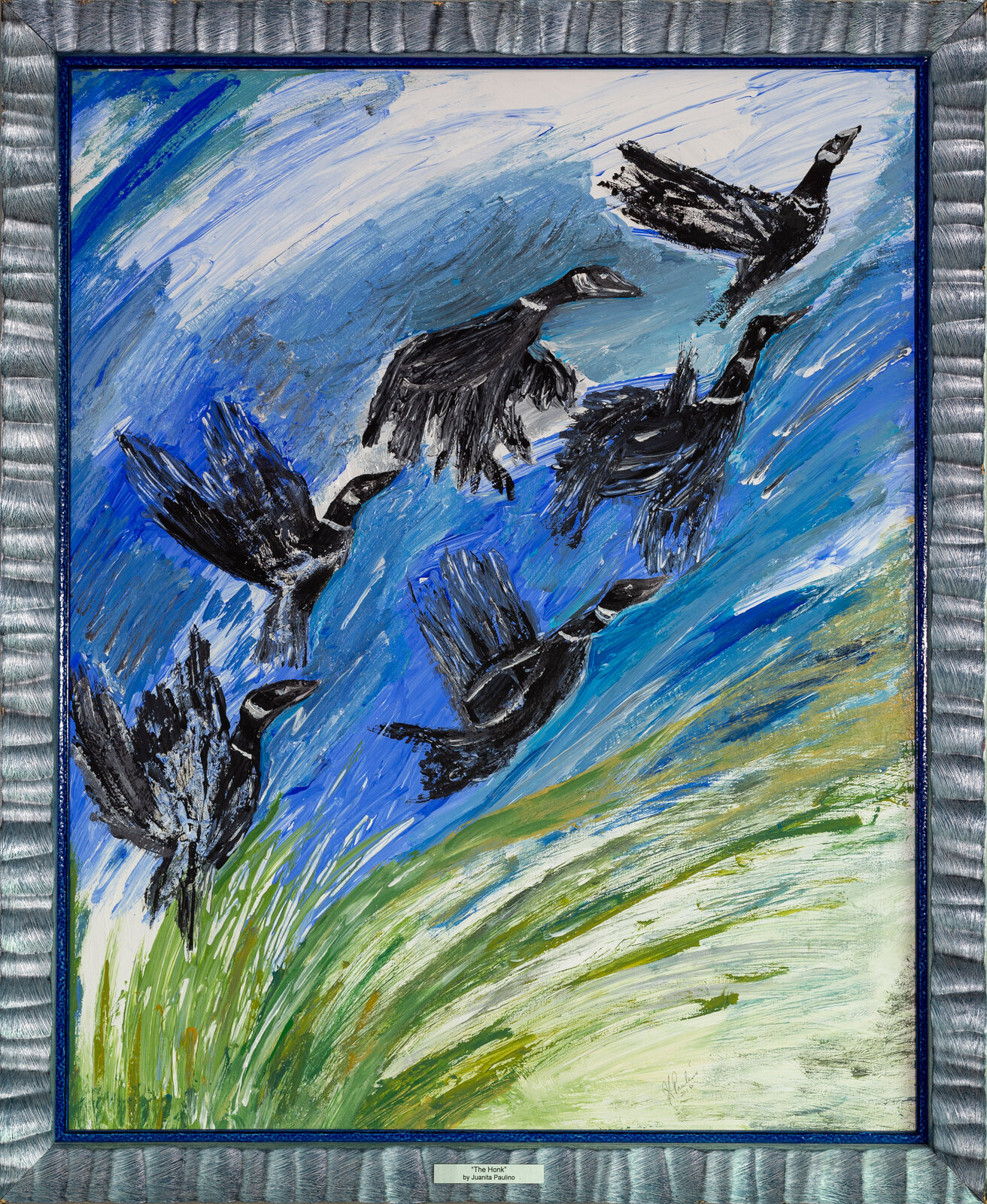 The Honk — abstract painting by Juanita Paulino