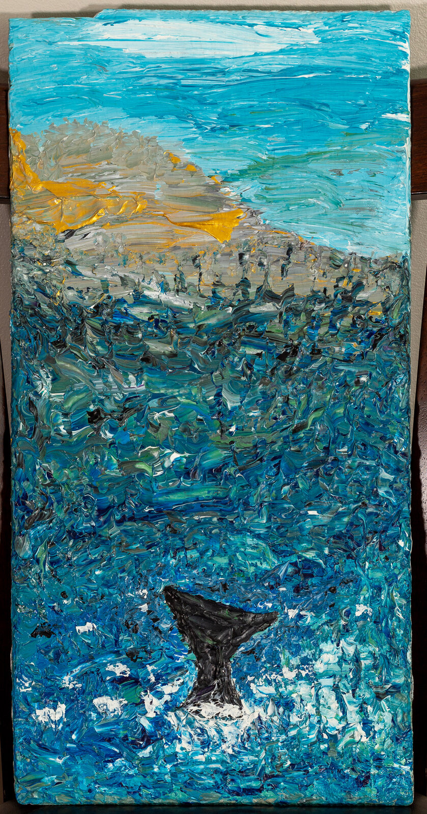 The Whale and I — abstract painting by Juanita Paulino