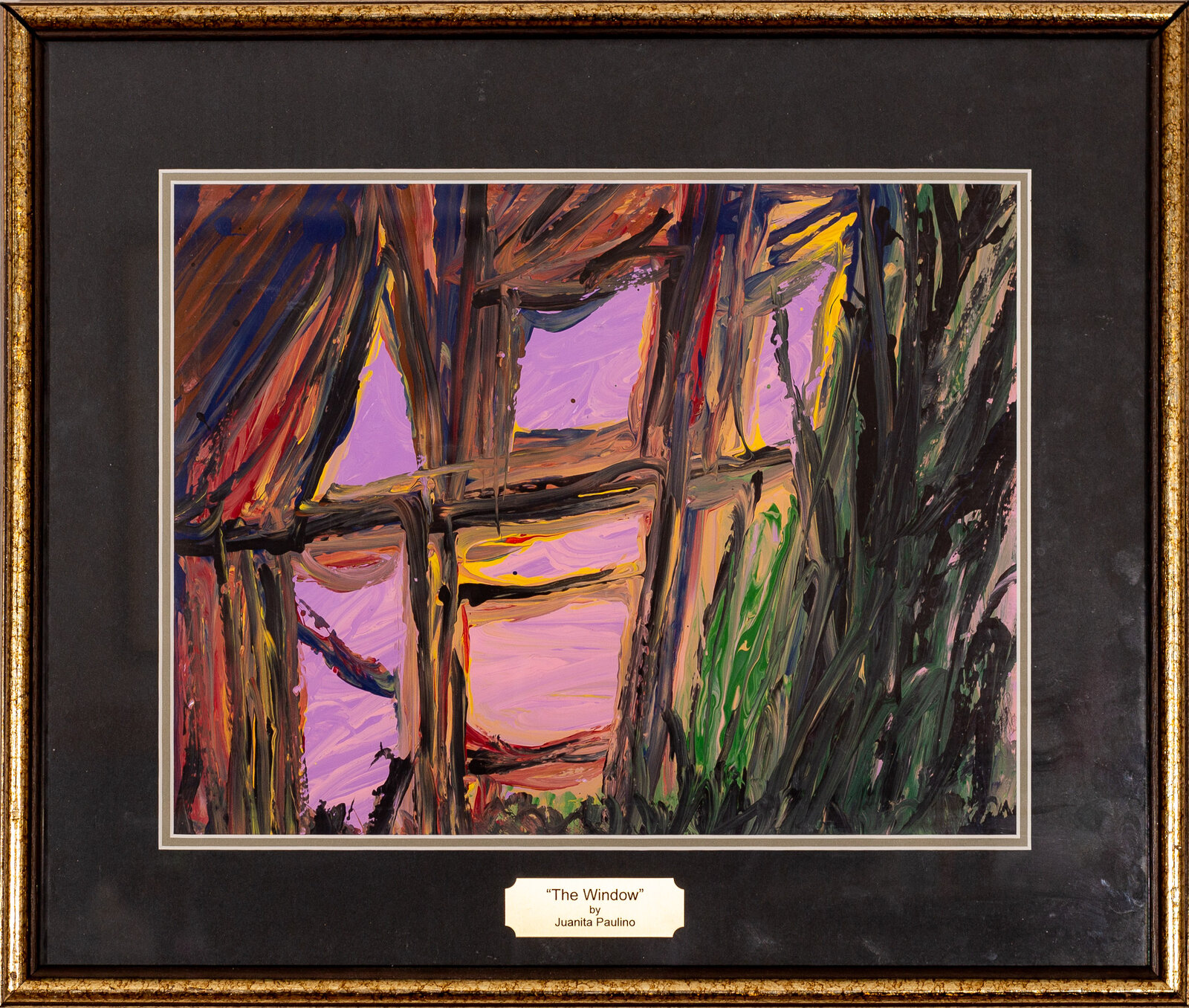 The Window — abstract painting by Juanita Paulino