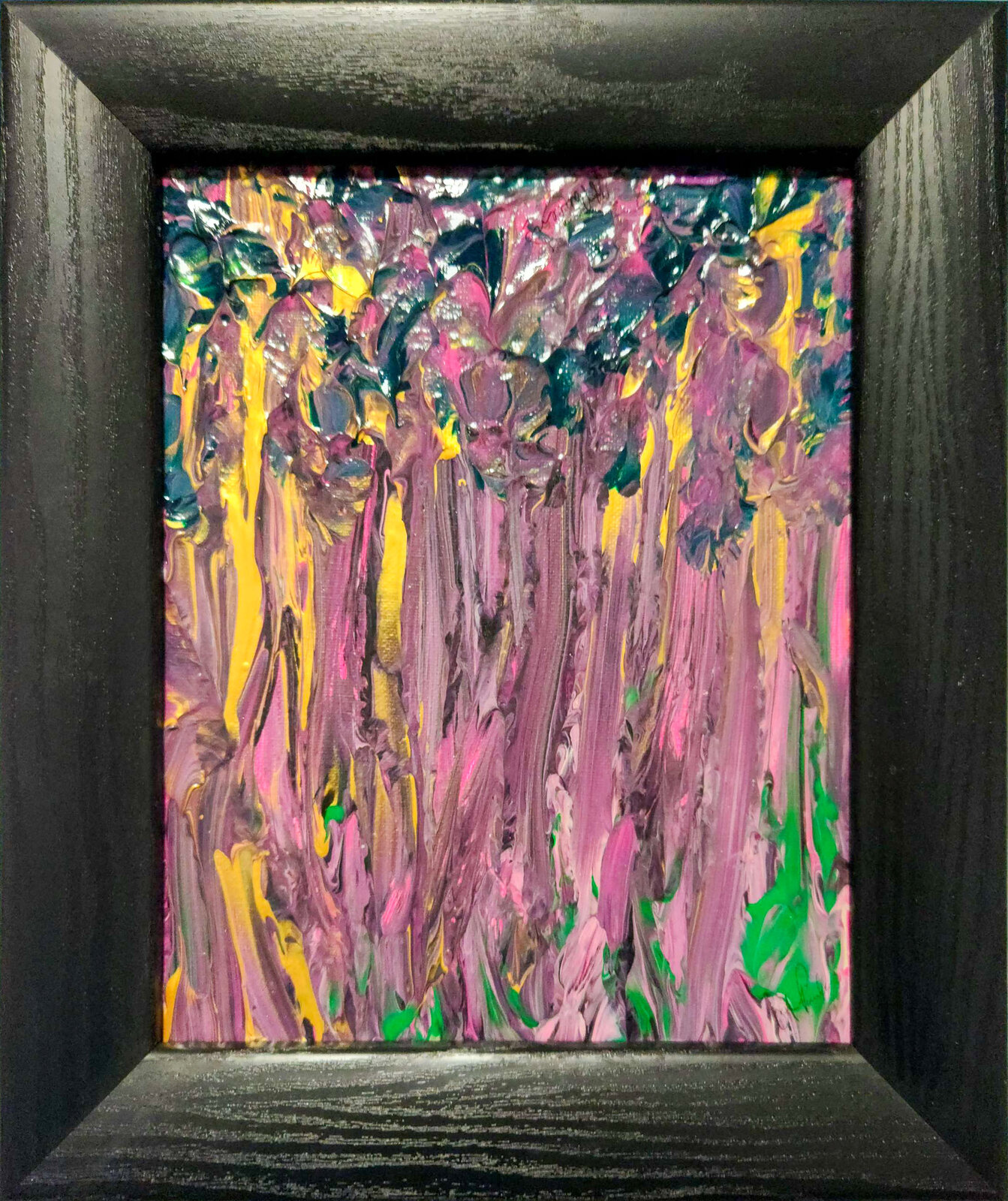 The Woods — abstract painting by Juanita Paulino